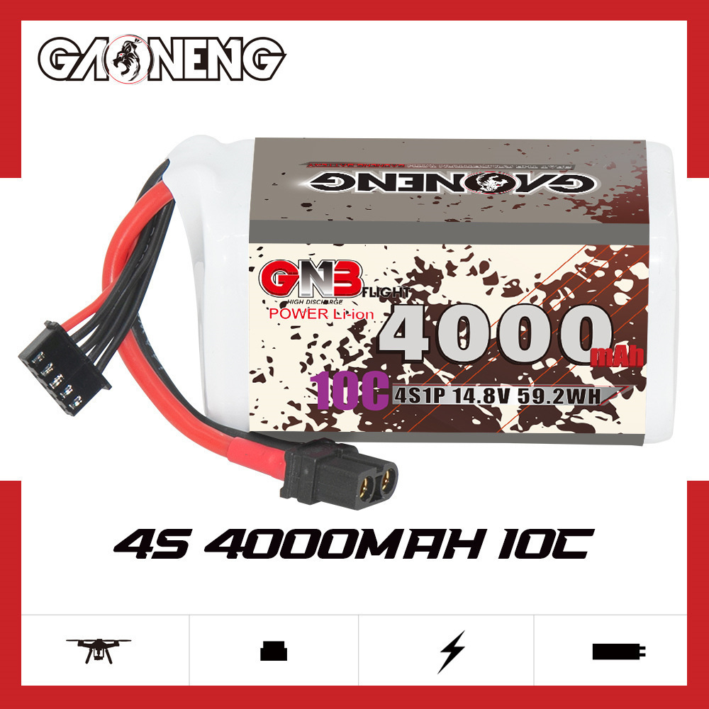 GNB 4000mAh 4S 14.8V 10C 20C M - Drone Rc Leading recensie en prijs