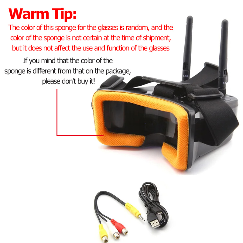 VR009 FPV-videobril 3 inch 480 - Drone Rc Leading recensie en prijs